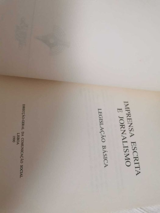 Imprensa Escrita e Jornalismo - Legislação Básica