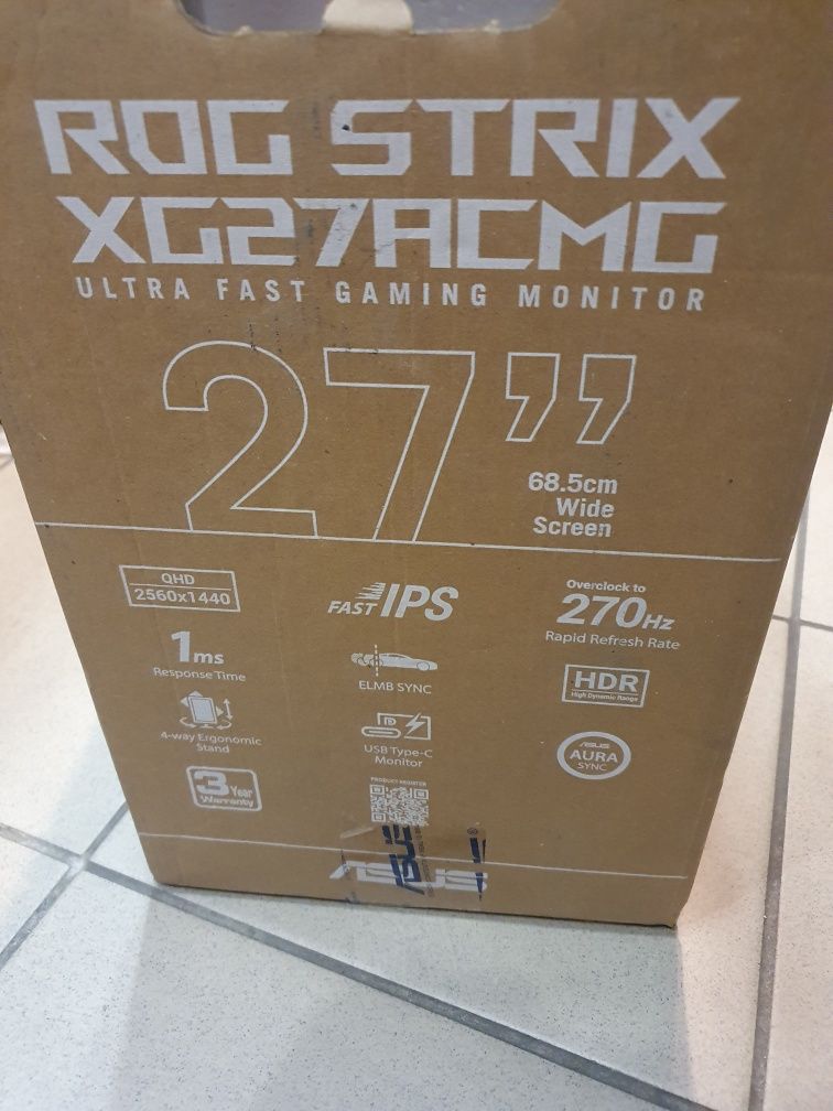 Monitor LED Asus XG27ACMG 27 " 2560 x 1440 px IPS / PLS