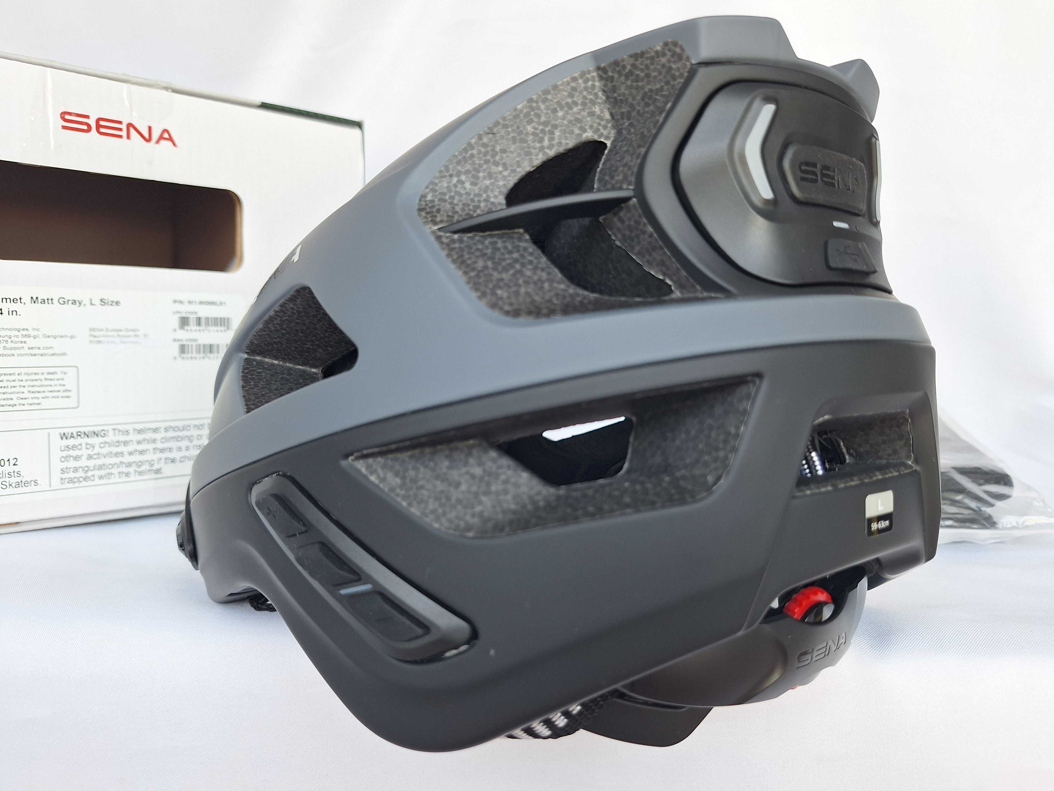 Kask rowerowy Sena Smart MTB Helmet M1 Matt Gray L 59-63cm