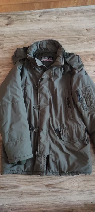 Jesienna kurtka męska parka khaki Kappa L