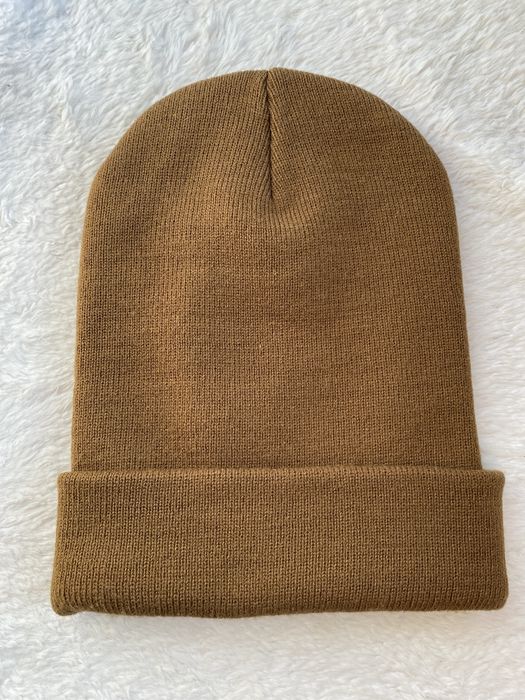 Carhartt czapka zimowa beanie musztardowa brązowa unisex
