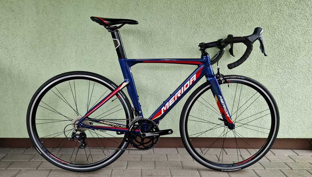 MERIDA reacto AERO 105 2x11s TT szosa jak NOWY r52