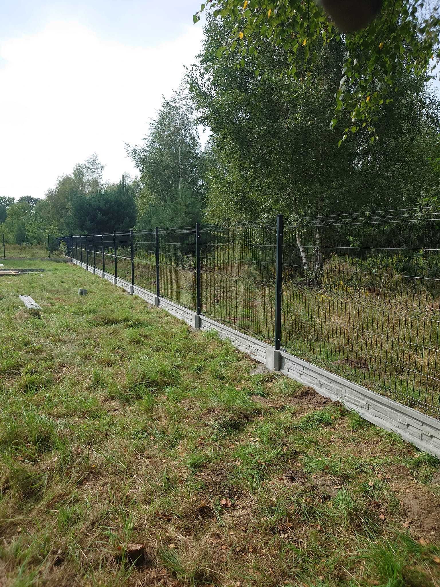 Ogrodzenia panelowe panele słupki brama furtka płot palety