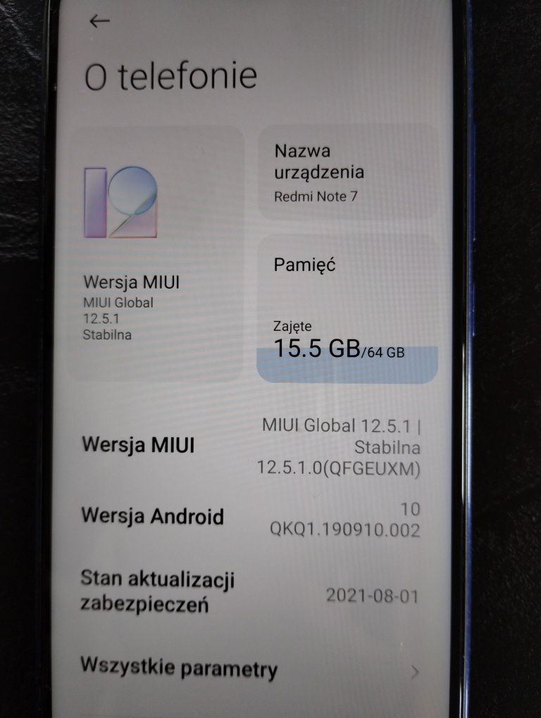 Telefon Redmi note 7 Xiaomi 4/64 niebieski