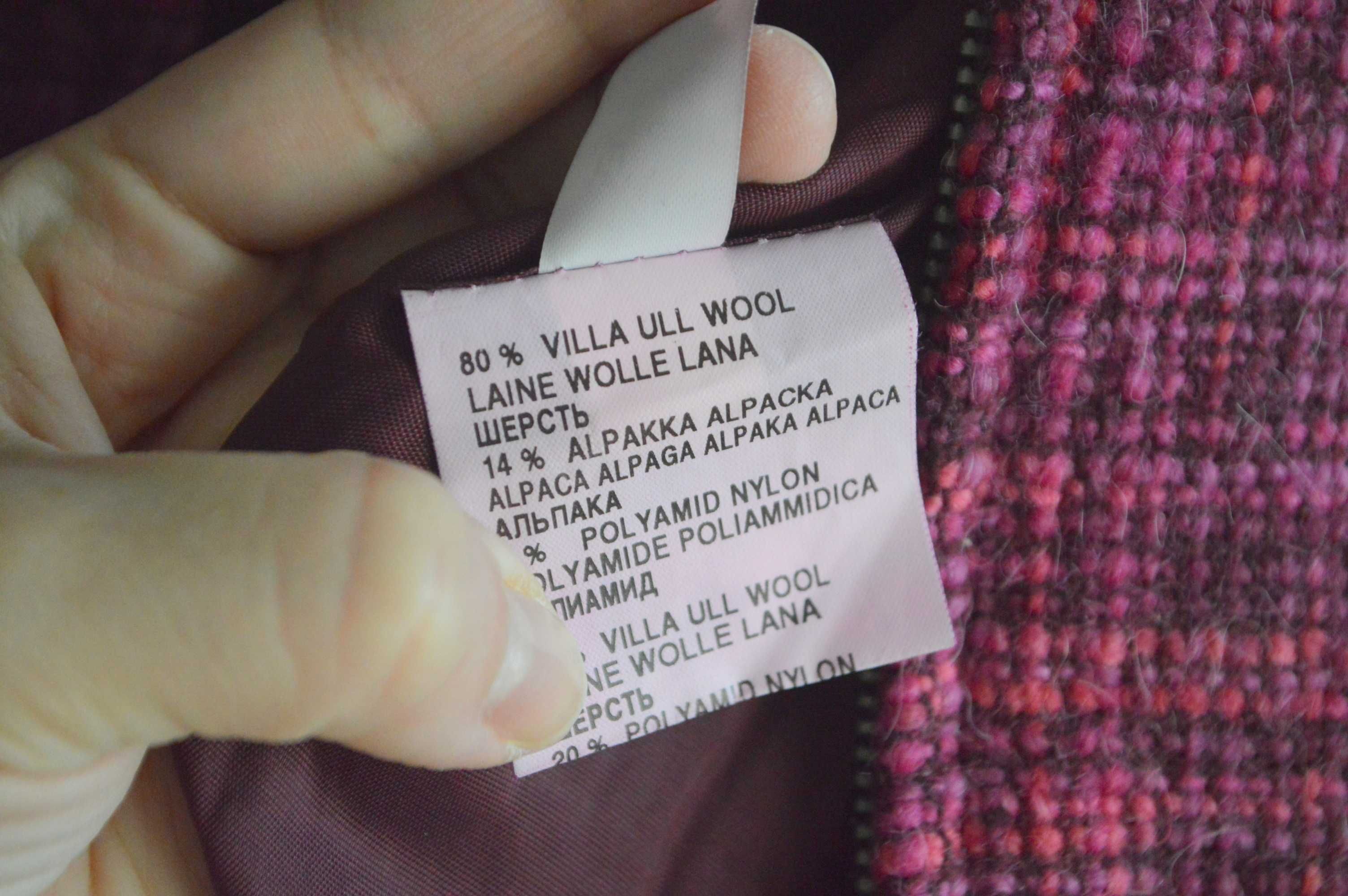 OIS Vintage virgin wool żakiet kurtka wiosenna alpaka wełna M boho
