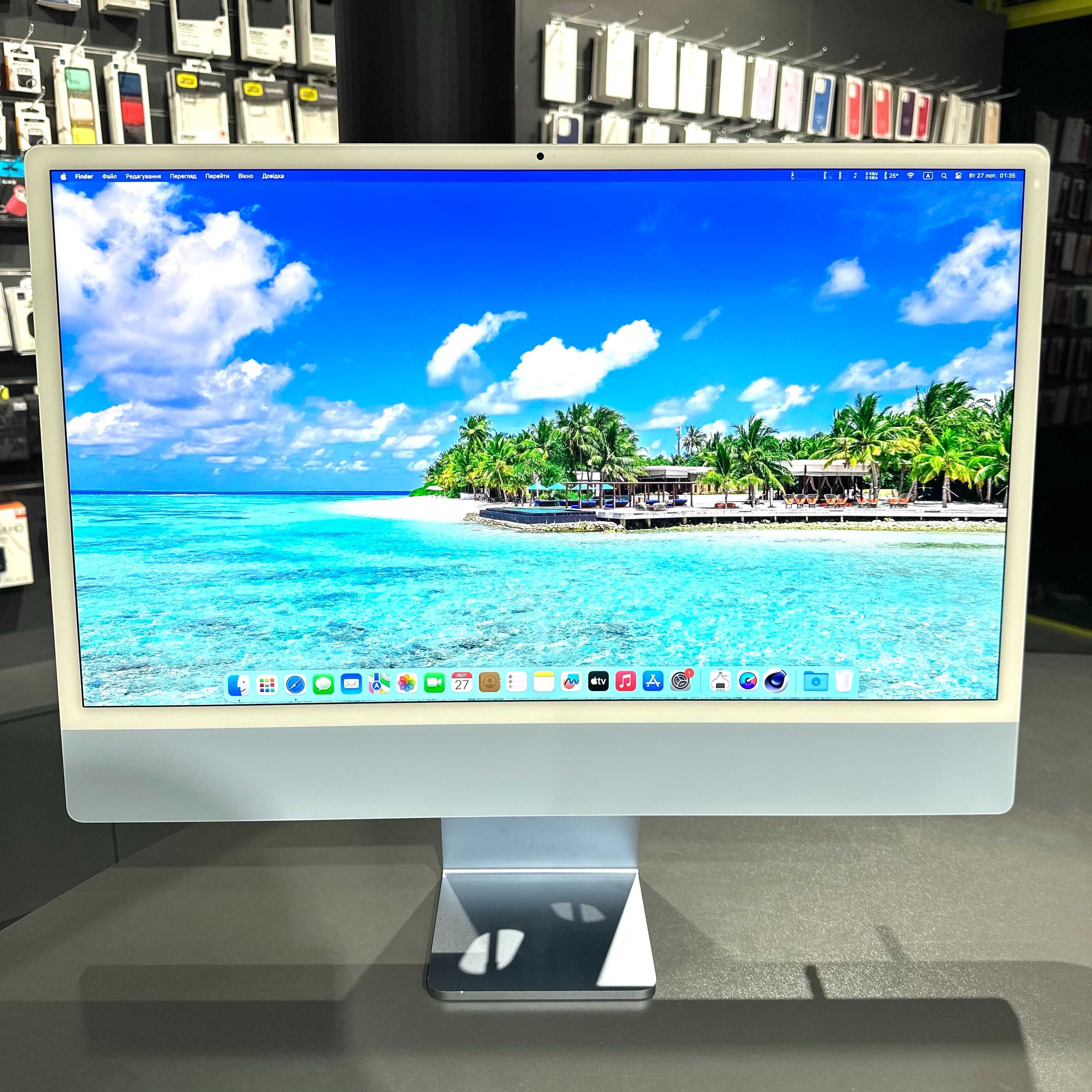 iMac 24" 2021 M1 8Gb Ram 256Gb SSD 7GPU Blue СУПЕР ЦІНА!