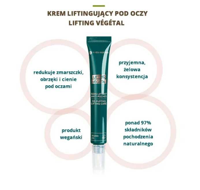 Krem pod oczy z kolagenem Lifting Vegetal 14ml Yves Rocher NOWY