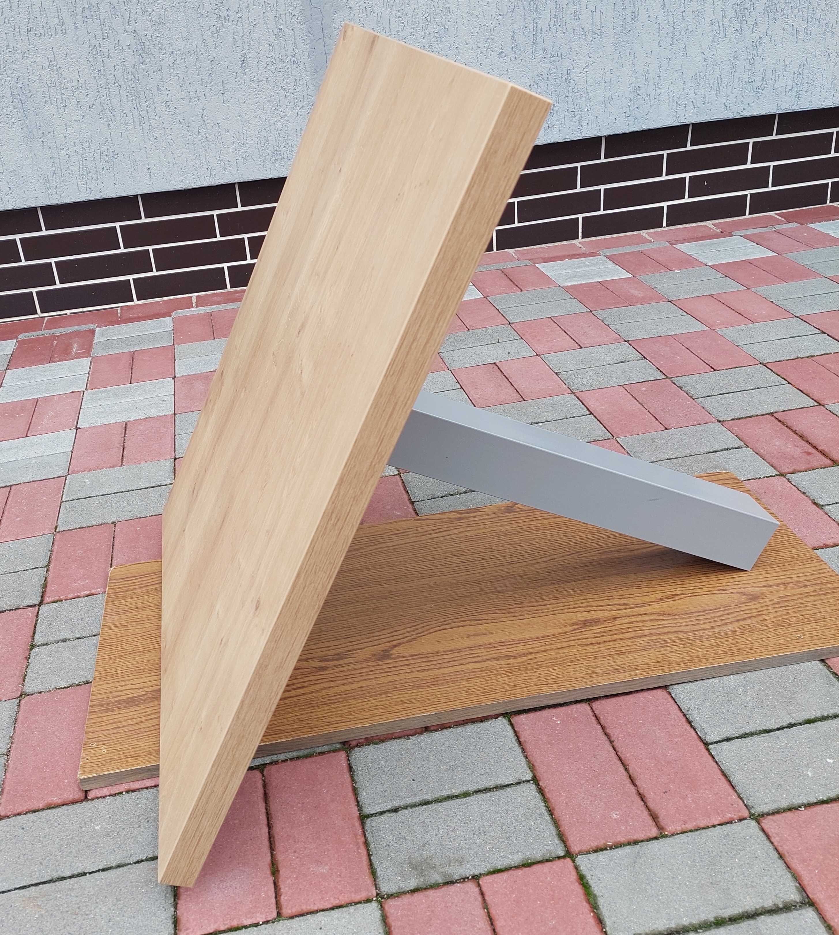 Blat laminowany z metalową nogą. Nieużywane