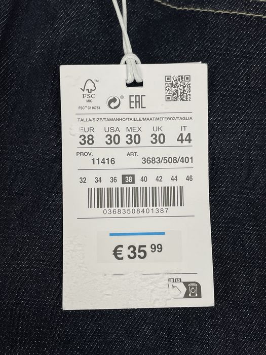 Джинси Pull&Bear Loose Fit (W 30) темно-сині широкі чоловічі на осінь