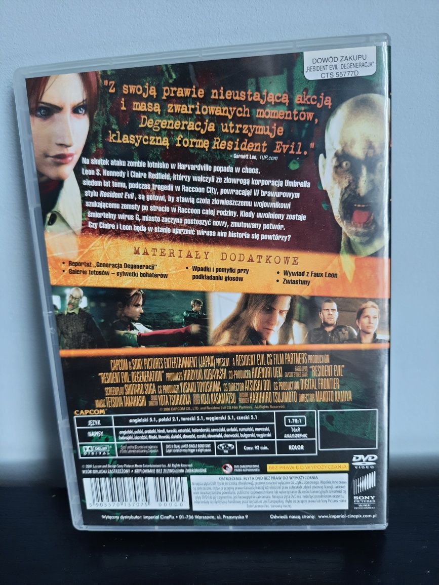 Resident Evil Degeneracja DVD Ideał