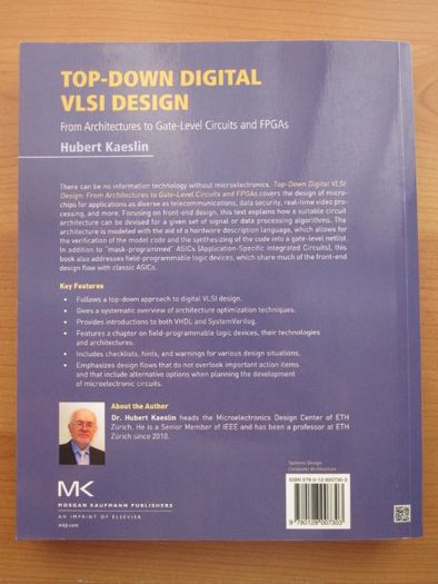 Livro técnico em inglês "Top-Down Digital VLSI Design" by Hubert Kaesl