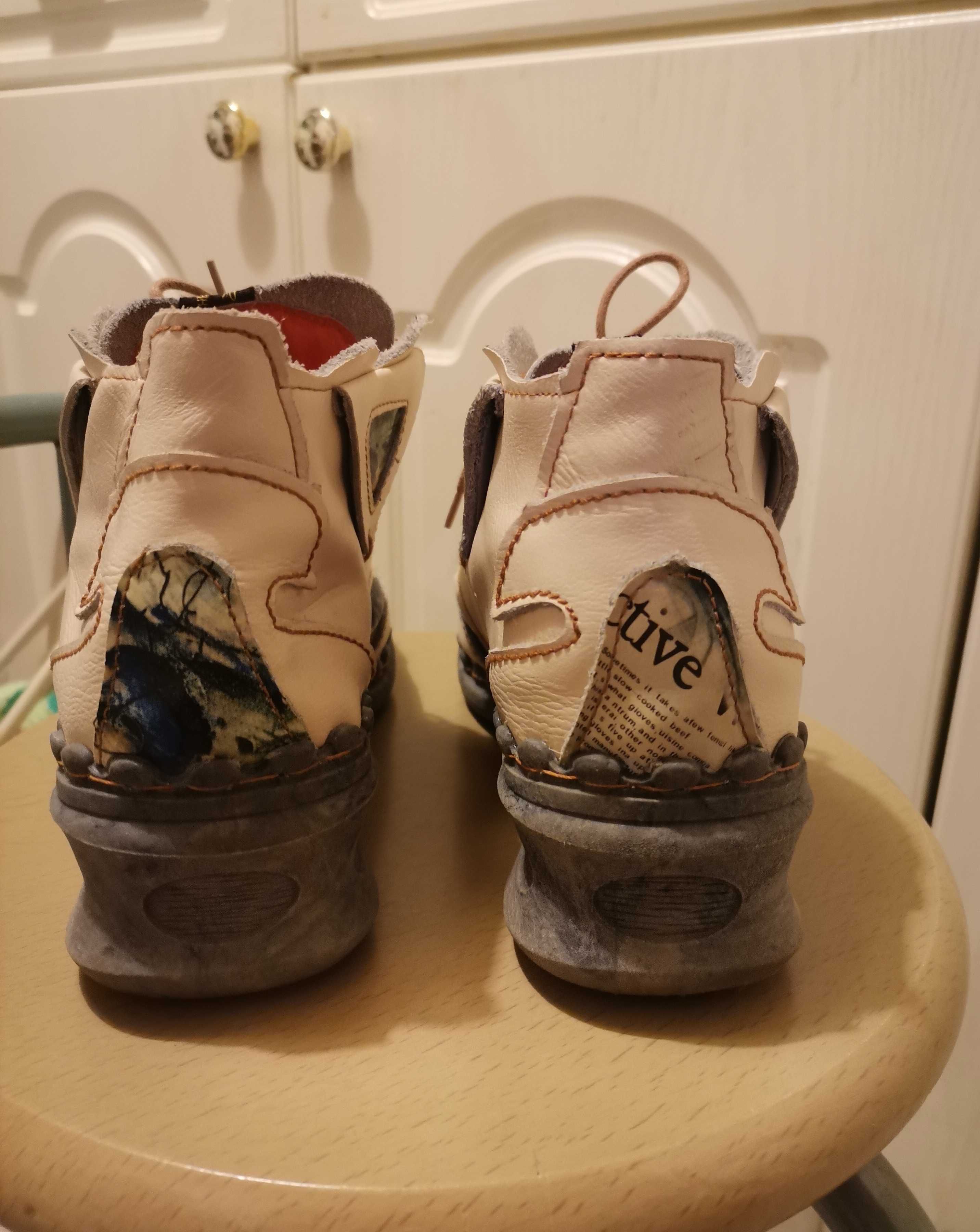 TMA - Buty skórzane damskie