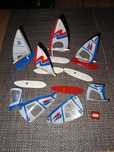 Lego windsurfing żagle duża ilość makieta moc kg