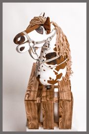 Hobby Horse Luna model A4 Paint Horse Brown