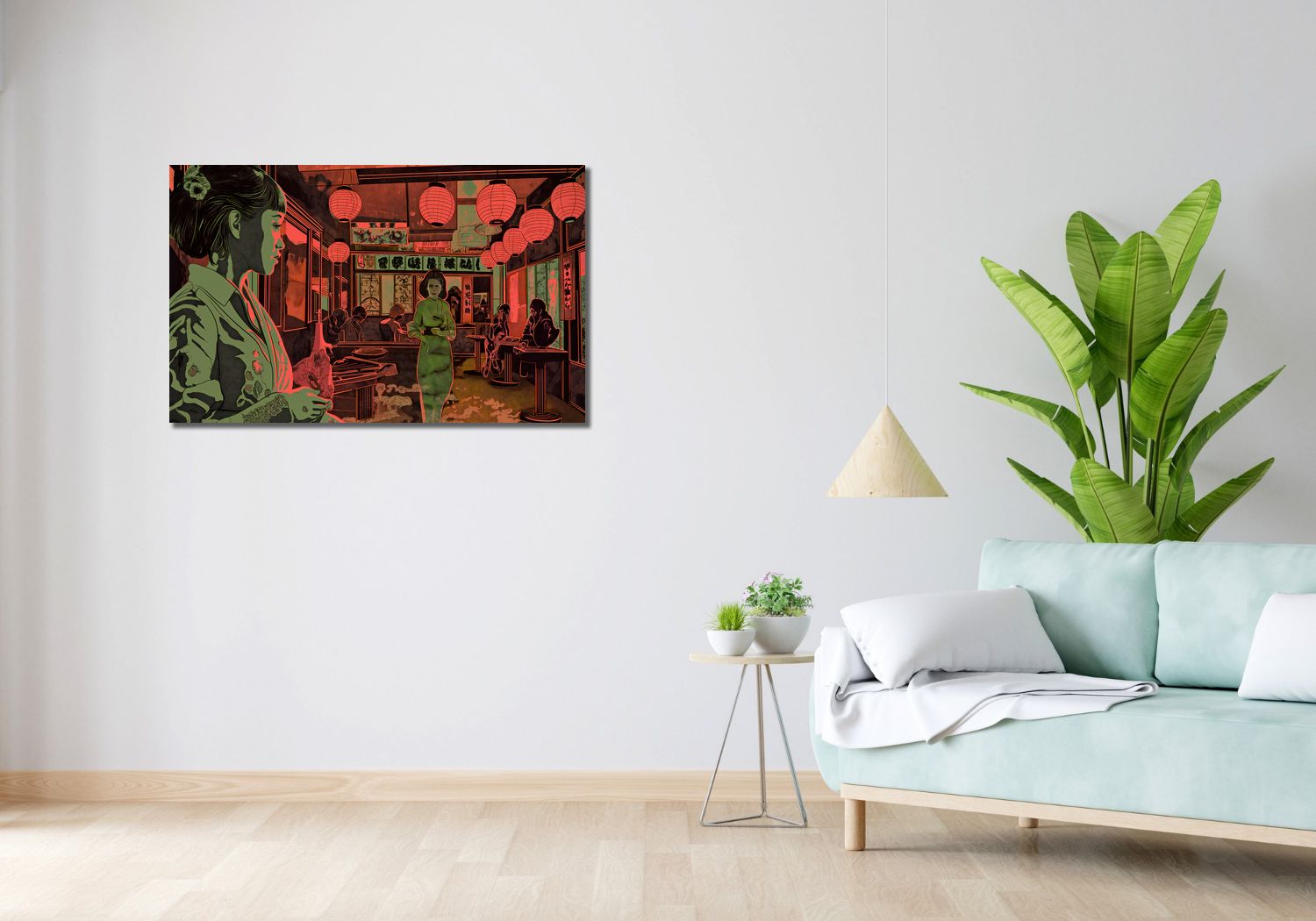 Obraz 100x60cm Nocne życie w Japonii