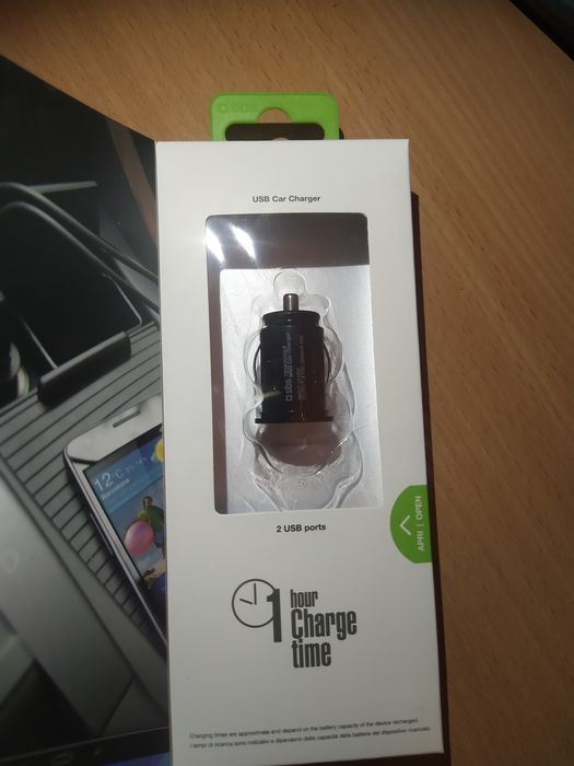 SBS ładowarka samochodowa dual USB charger
