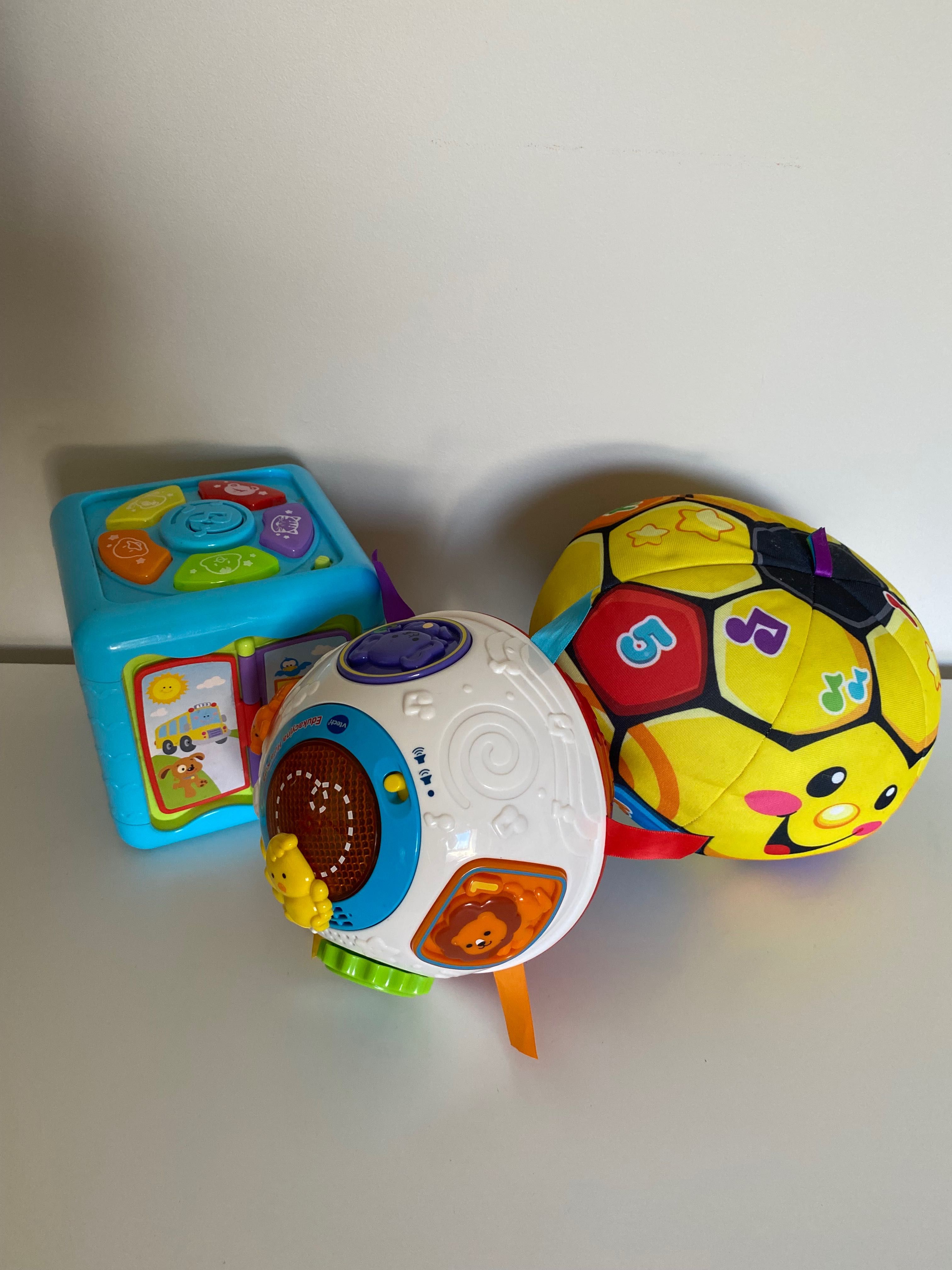 Zabawki 6 mies+ aktywizujące interaktywne kostka edukacyjna piłka hula