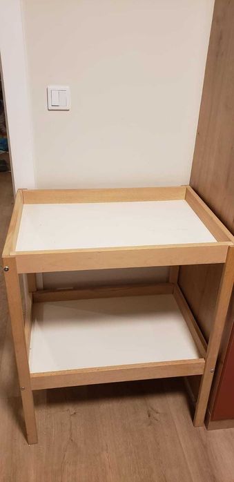 SNIGLAR
Stół do przewijania, buk/biały, 72x53 cm