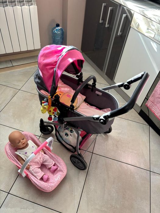 Wózek dla lalek z nosidełkiem