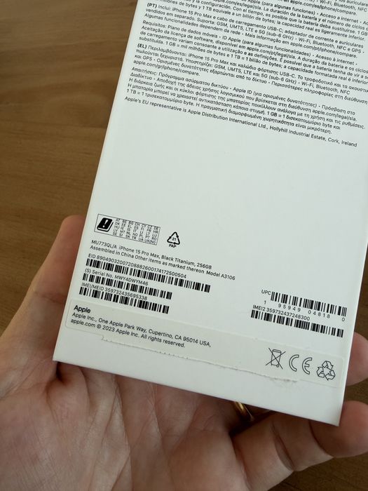 Vendo Iphone 15 Pro Max 256GB