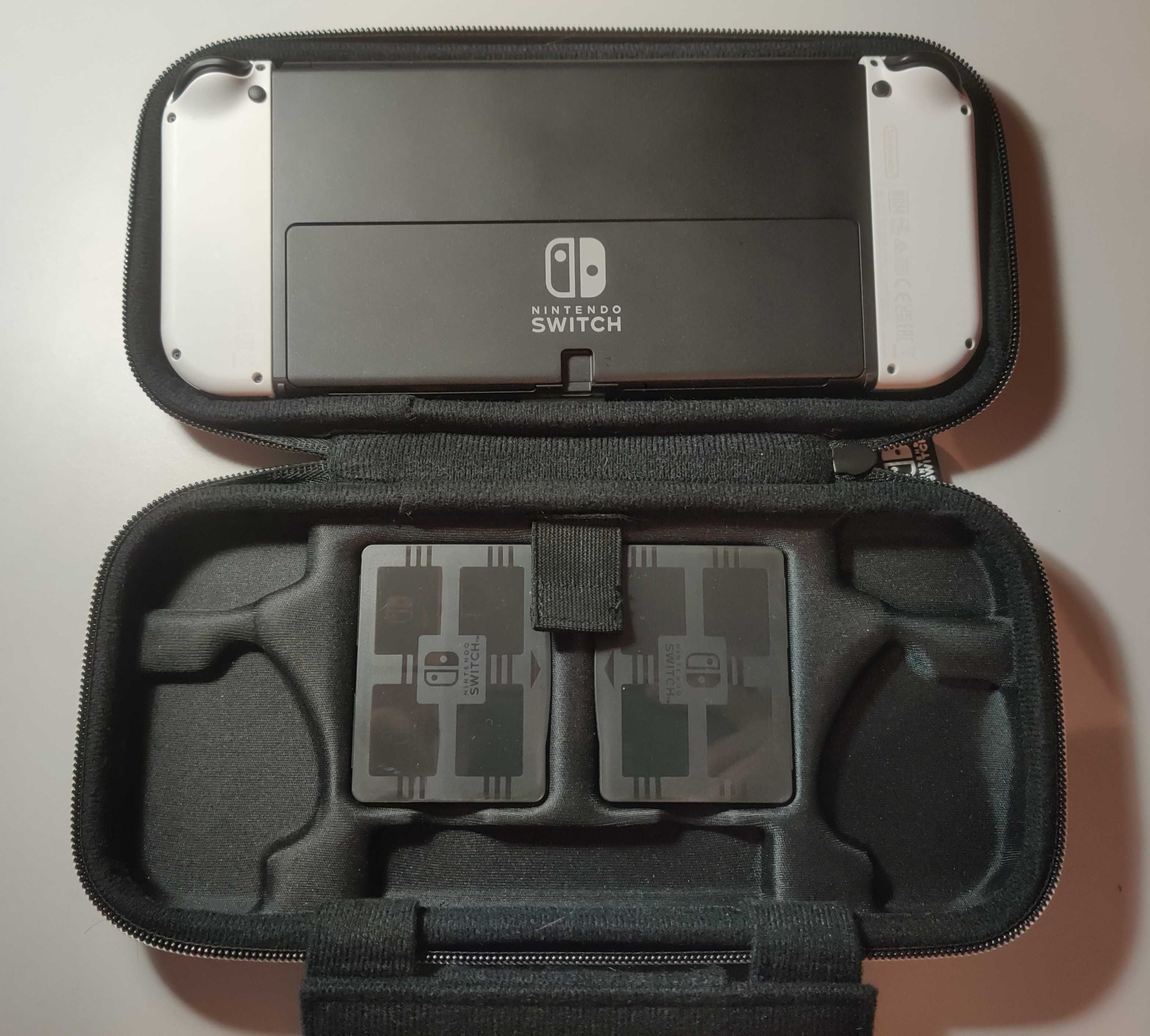 Nintendo Switch Oled + Pokemon Violet + Futerał + Adapter 8bitdo