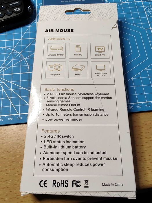 Air mouse z klawiaturą W1 2.4G+IR Nowe smartTV miniPC projektor