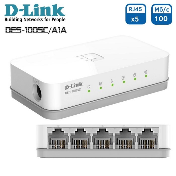 Новый коммутатор D-Link DES-1005C /A1A 10/100Мбит/с