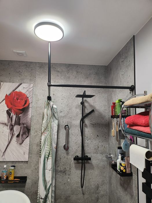 Drążek sufitowy do zasłony prysznicowej