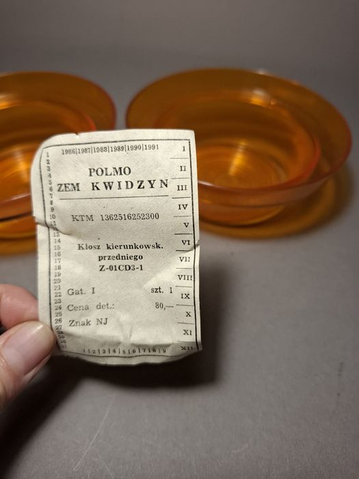 Klosz do lampy syrena FSO prl orginal nowe