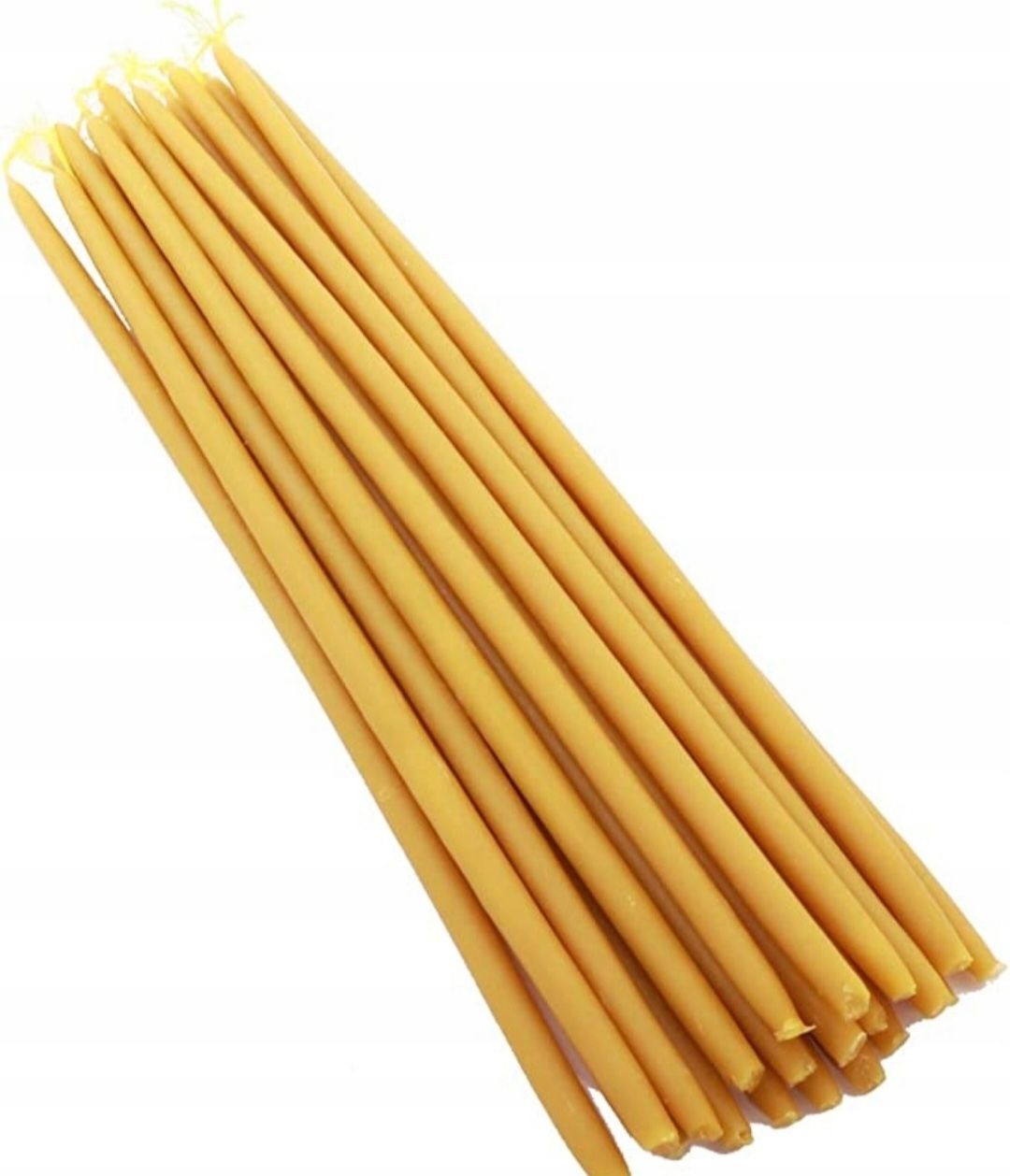 50 x Świece cerkiewne z wosku pszczelego - 14 cm