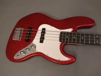 Harley Benton JB-20 CA (Candy Apple Red)-gitara basowa-typ JazzBass.