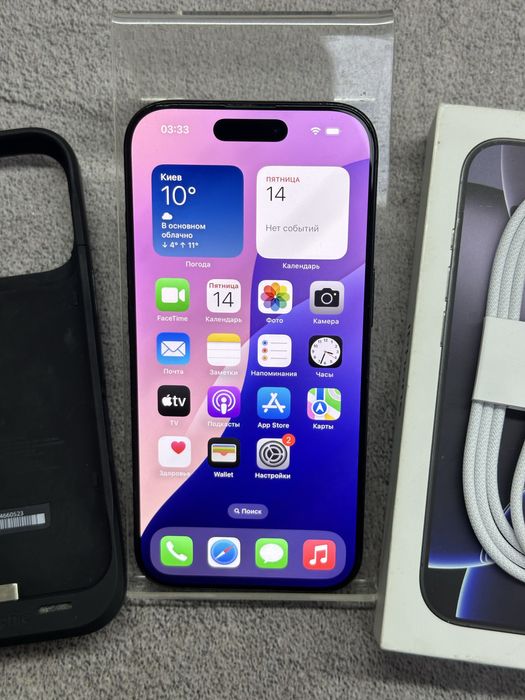 Apple iPhone 16 Pro 512Gb Black з додатковой батареей