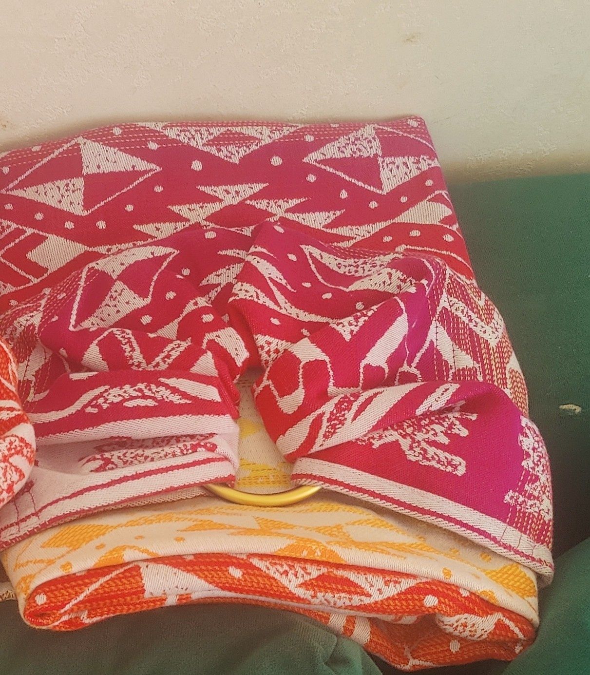 Chusta kółkowa do noszenia dzieci Foxy Wraps Inkas Summer 1.8m