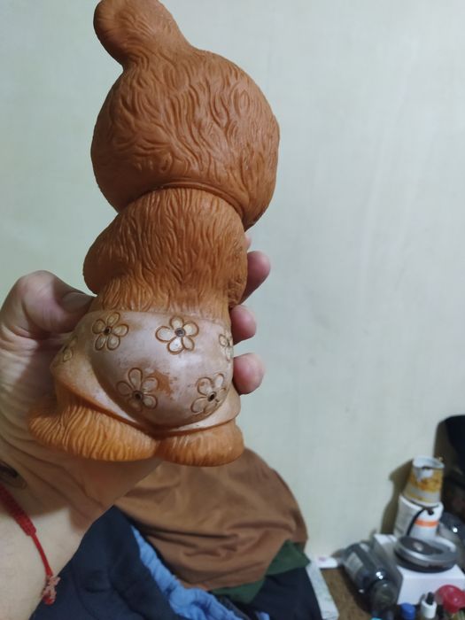 Мишка резиновый СССР высота 20 см