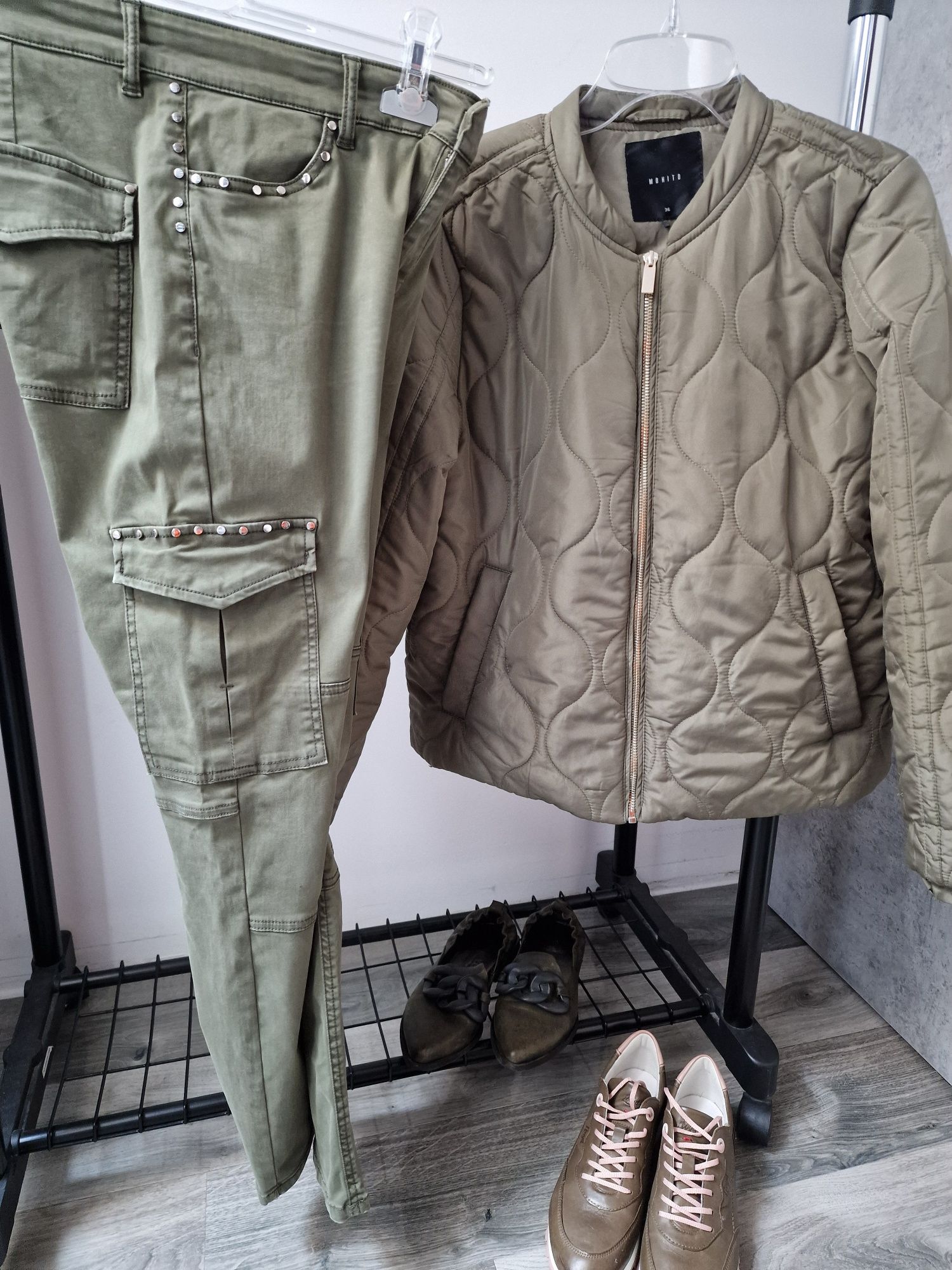 Spodnie Bojówki Khaki S.Oliwer 36