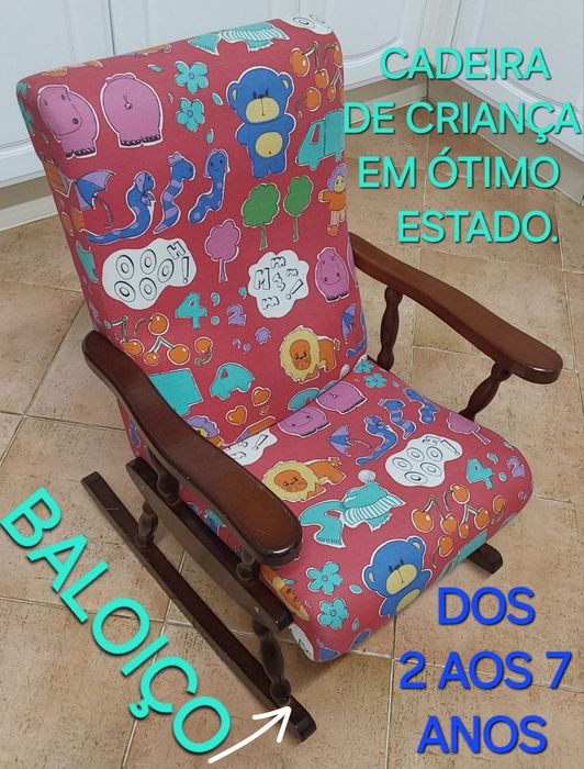CADEIRA DE BALANÇO PARA CRIANÇA DOS 2-7 ANOS.Casa,Quarto,Cozinha,Sala,