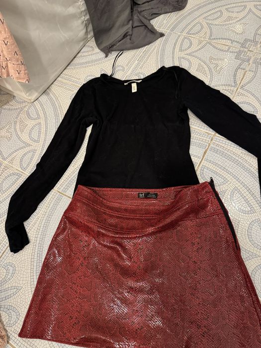 Golfy, spodniczka, dres, szalik zara, ochnik, h&m lovesaint vero moda