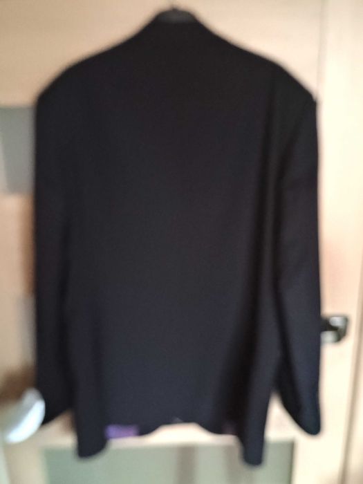 Класичний чорно синій піджак на 44-46 розмір
