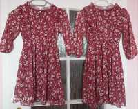Sukienki dla bliźniaczek roz.128-134