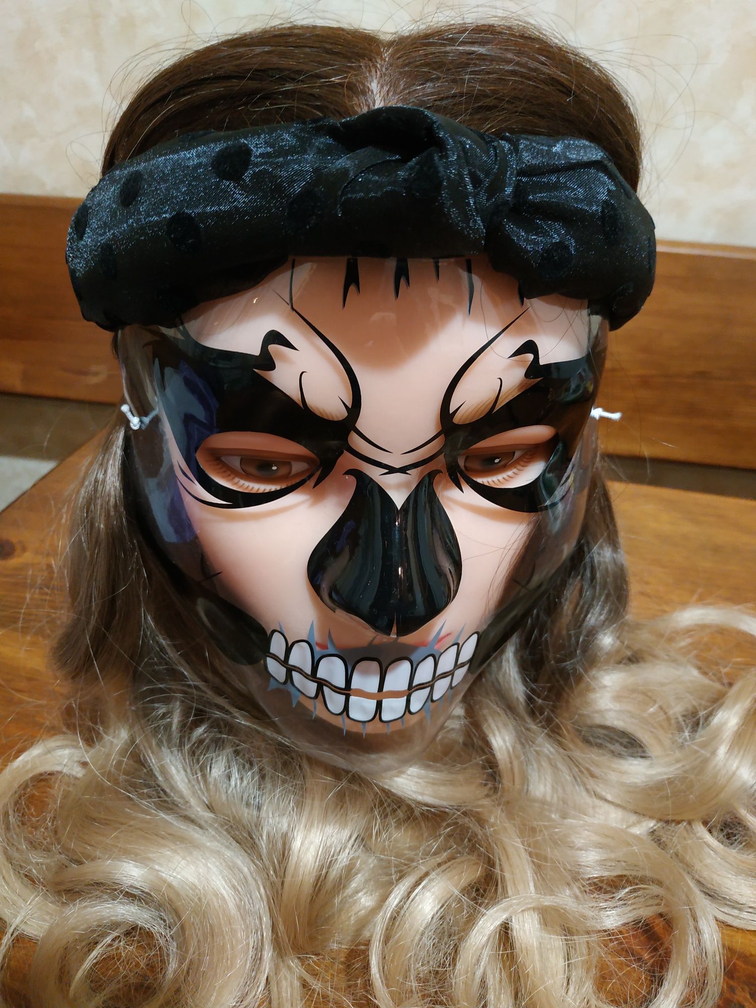 Маска череп, кости «santa muerte» Санта Муэрте