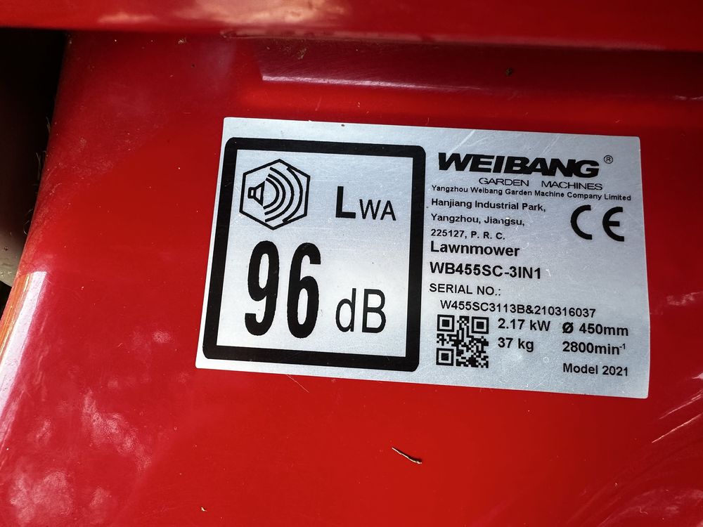 Weibang kosiarka W455SC-3in1 Loncin 3,5KM