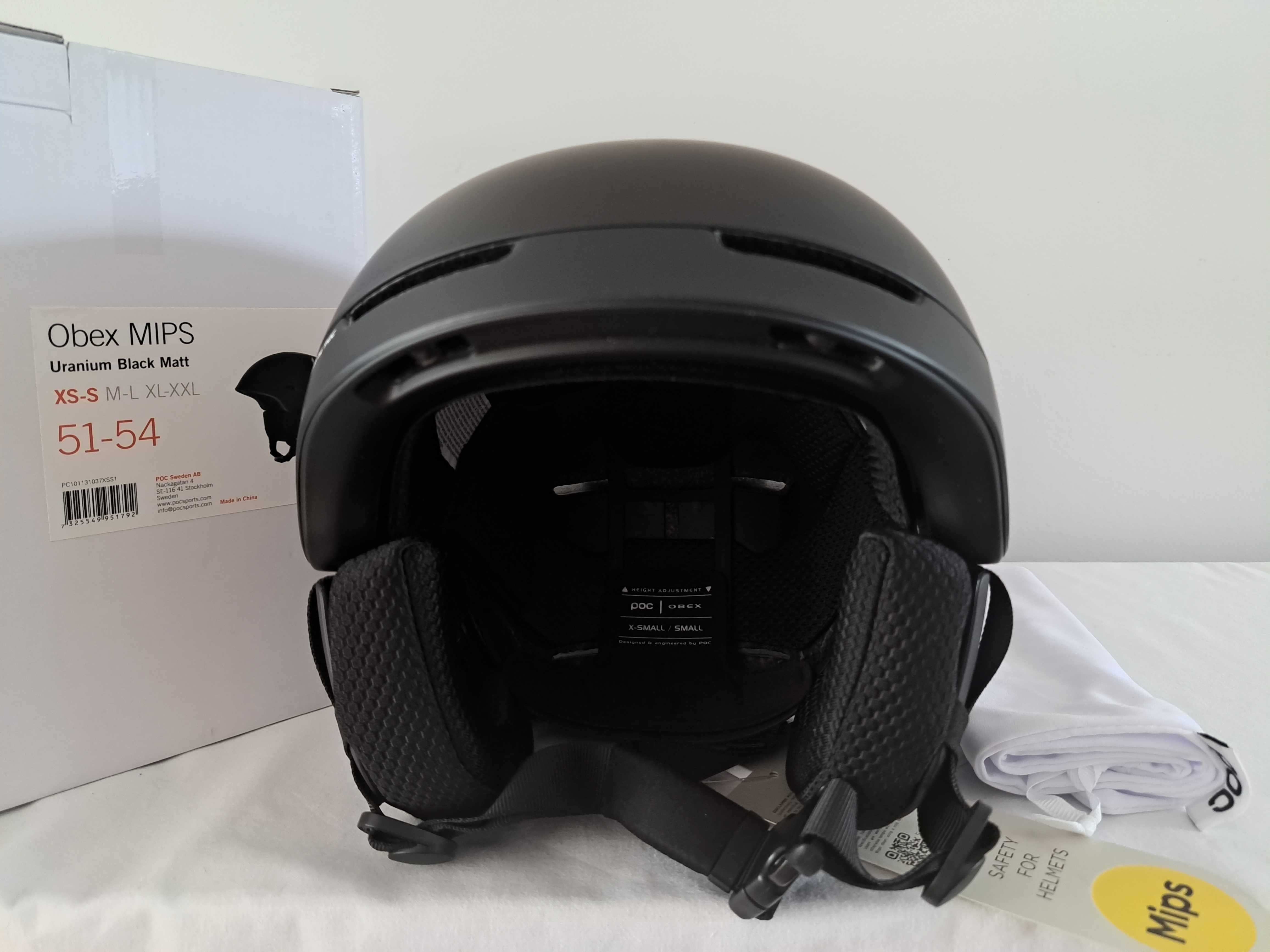 Kask narciarski POC Obex Mips Uranium Black Matt XS/S 51-54cm
