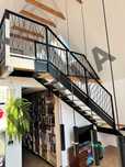 Schody stalowe - metalowe - konstrukcja - loft – Projekt 3D - HOPLA