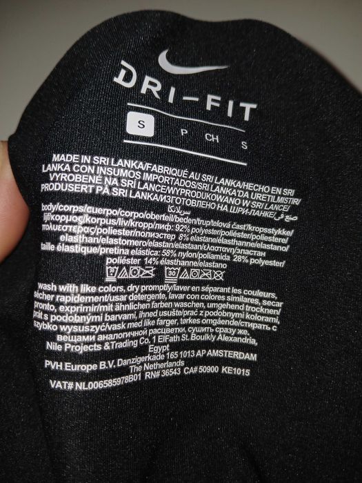 Czarne krótkie getry termo Nike S nowe