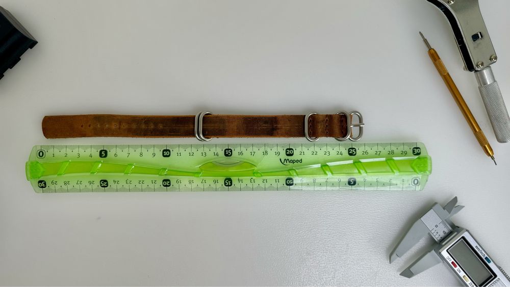 Pasek Zulu do zegarka 18 mm skora naturalna