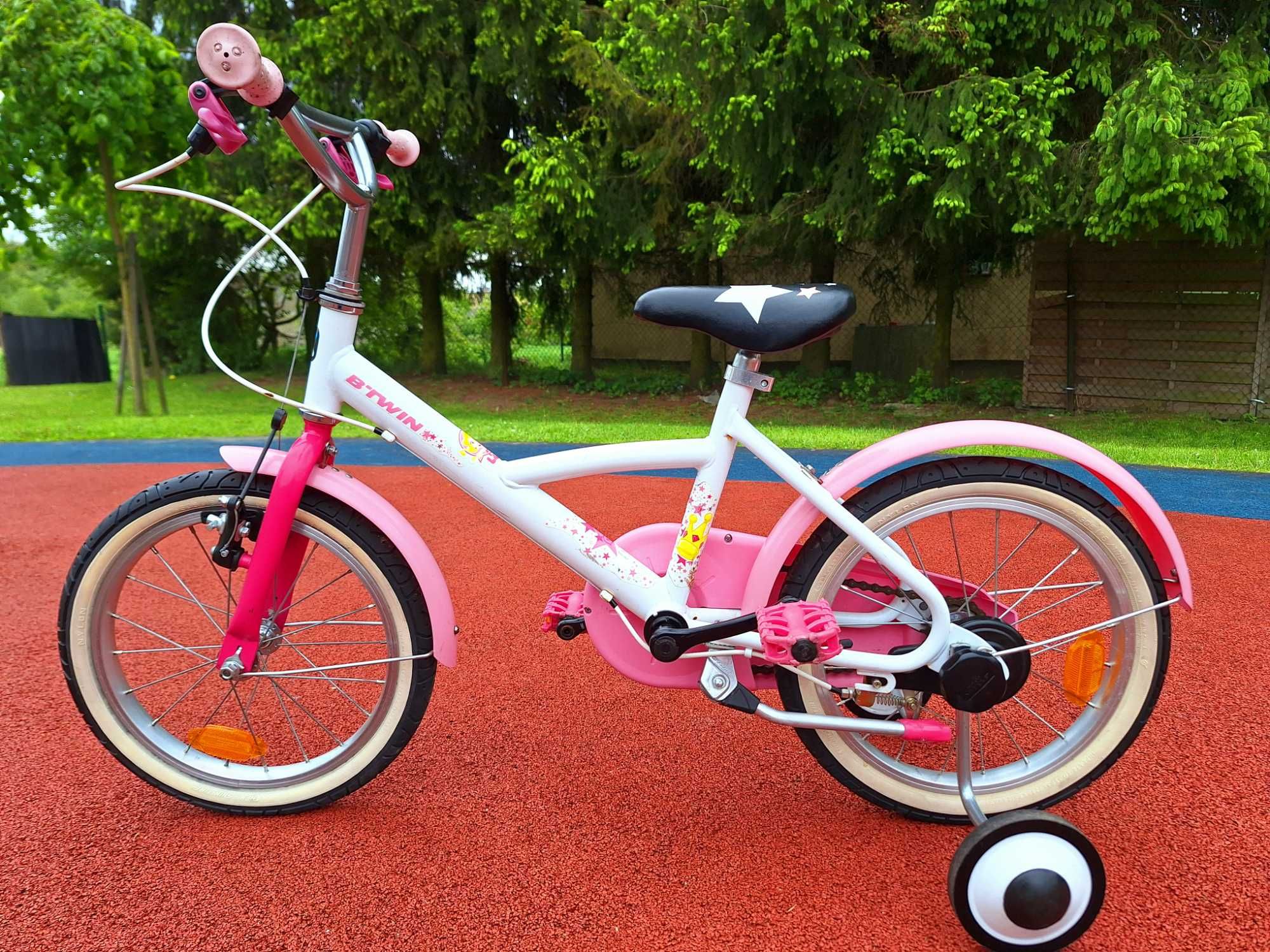 PIĘKNY rower BTWIN Princess dla dziewczynki koła 16 cali w bdb stanie