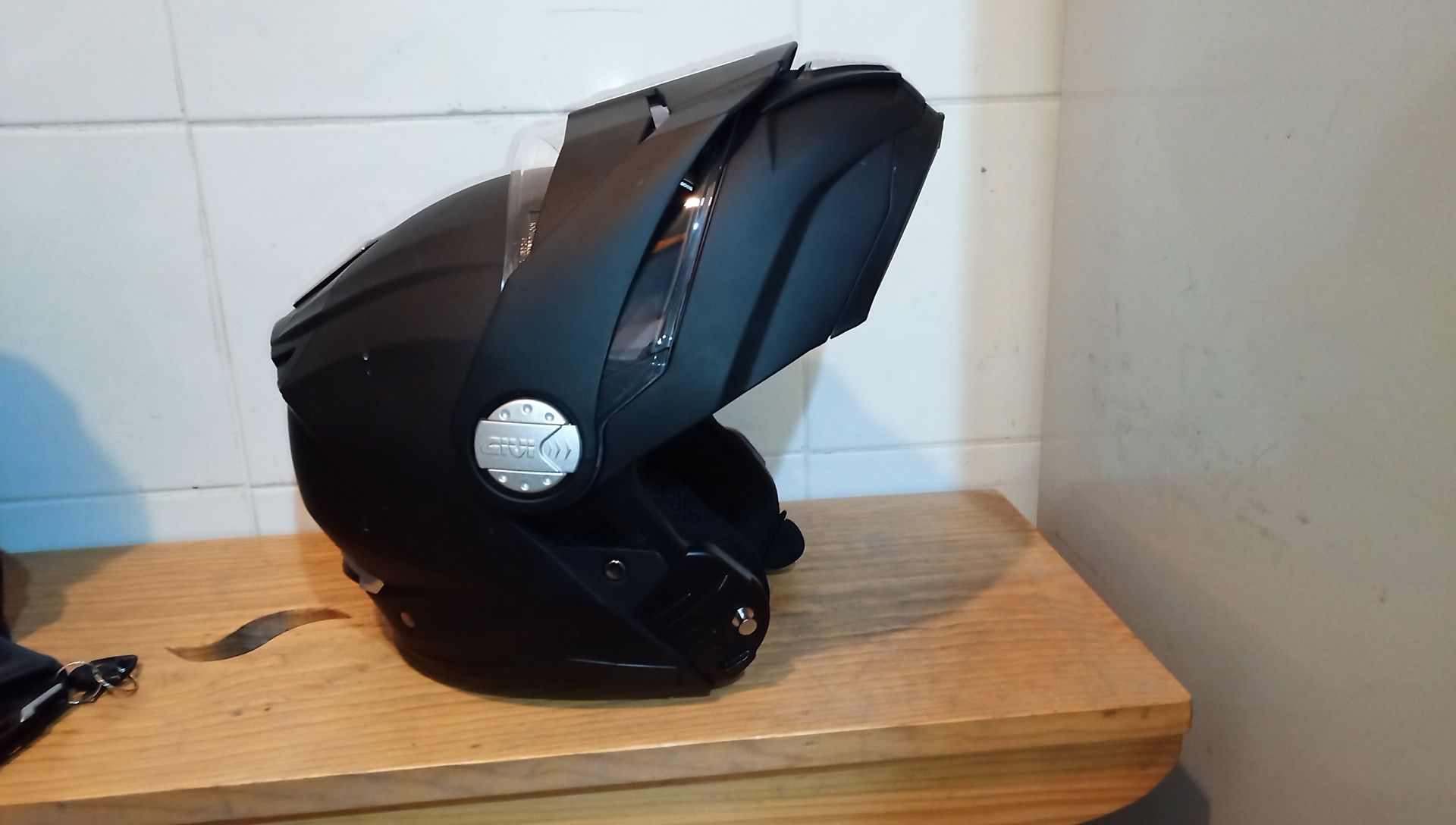 Capacete givi x33 canyon + auricular bluetooth lexin