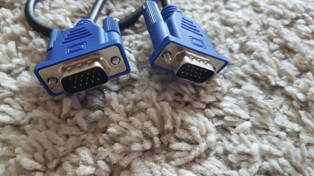 !NOWY!Kabel do MONITORA 2m VGA D-SUB męsko męski 15 pin