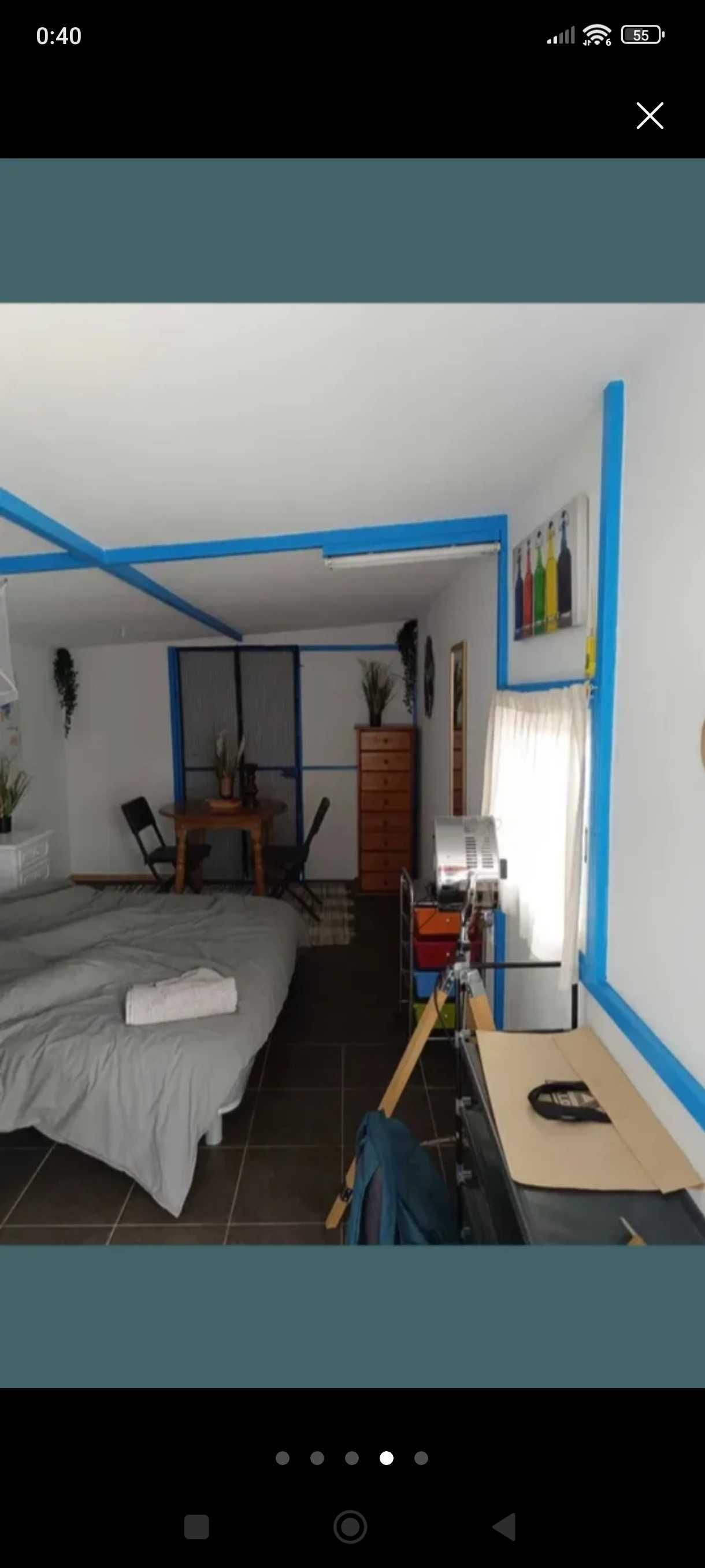 Um container/contentor e uma casinha/casota de madeira na venda