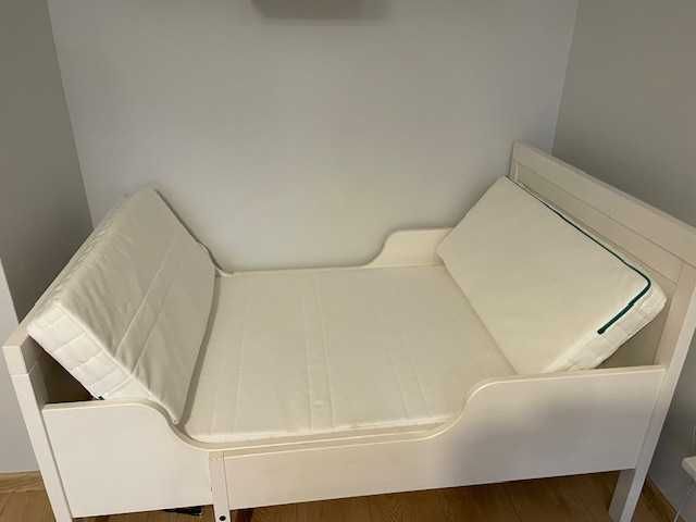 Łóżko dla dzieci  z rozsuwaną ramą Ikea Sundvik stan idealny